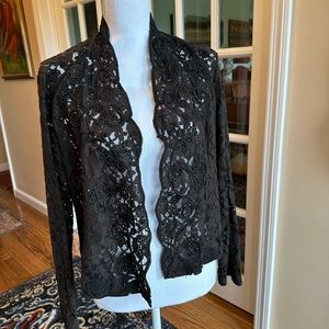 Chico’s size 2  is a 12/14 medium Beaded Lace jacket